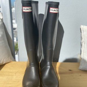 HUNTER Matte Rubber Rain Boots Waterproof Unisex UK5-US 6M/7F- EU 38